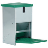 Vidaxl pluimveevoerbak automatisch met pedaal 8 kg