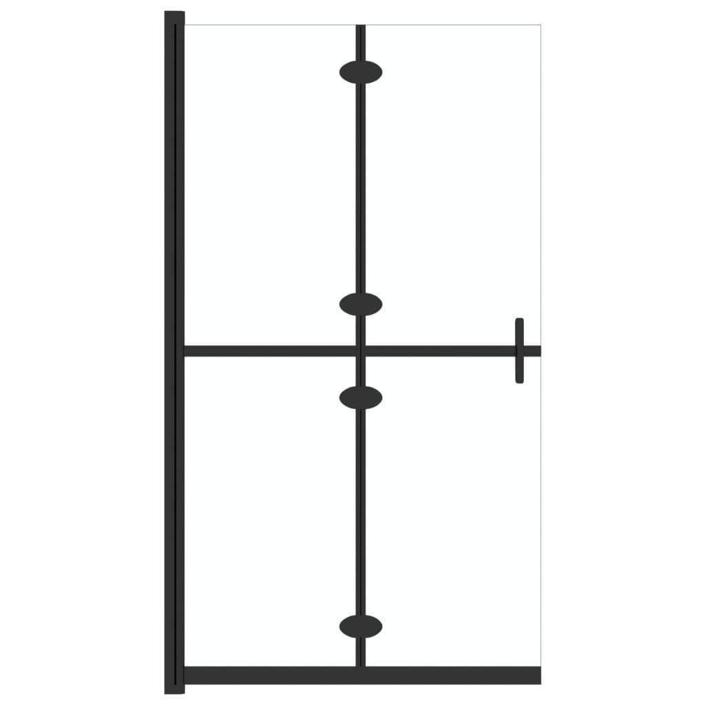 Vidaxl inloopdouchewand inklapbaar 80x190 cm esg-glas transparant