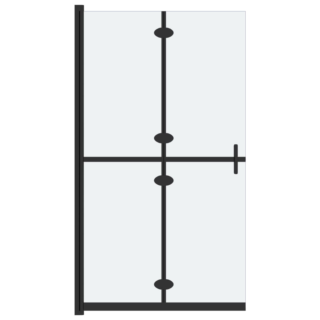 Vidaxl inloopdouchewand inklapbaar 70x190 cm esg-glas mat