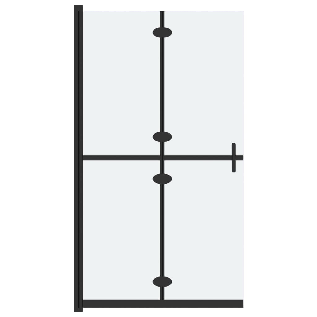 Vidaxl inloopdouchewand inklapbaar 80x190 cm esg-glas mat