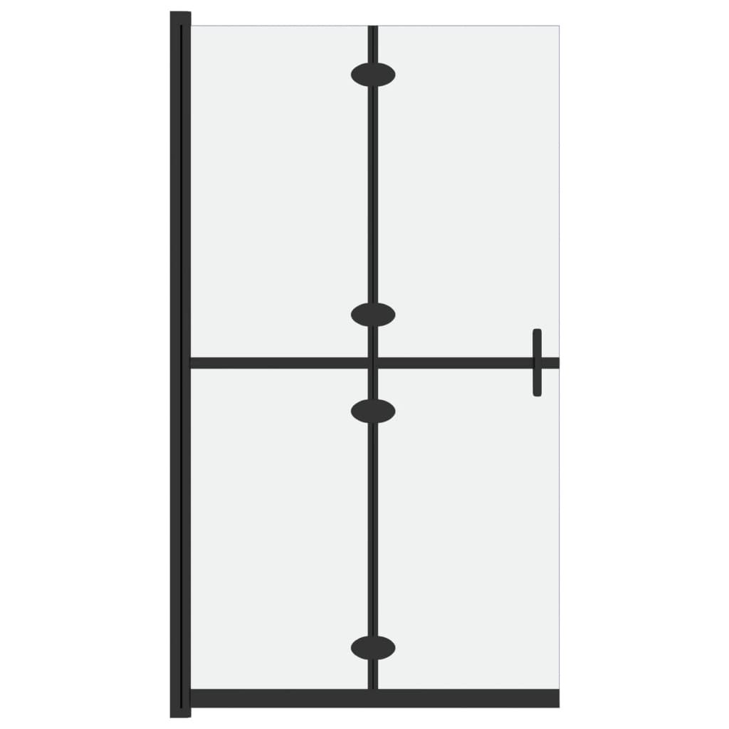 Vidaxl inloopdouchewand inklapbaar 100x190 cm esg-glas mat