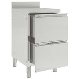 Vidaxl commerciële keukenkast met 2 lades 50x60x96 cm