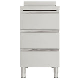 Vidaxl commerciële keukenkast met 3 lades 50x60x96 cm