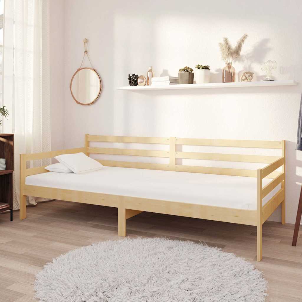 Vidaxl slaapbank massief grenenhout 90x200 cm