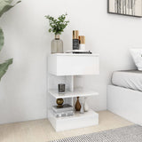 Vidaxl nachtkastjes 2 st 40x35x65 cm spaanplaat hoogglans wit