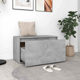 Vidaxl halbank 80x40x45 cm bewerkt hout betongrijs