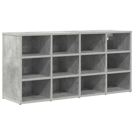 Vidaxl schoenenkast met plank betongrijs 103 x 30 x 51 cm bewerkt hout