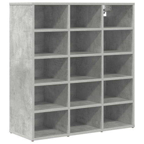 Vidaxl schoenenkast betongrijs 77,5 x 30 x 83,5 cm bewerkt hout