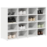Vidaxl schoenenkast met plank wit 103 x 30 x 67 cm bewerkt hout