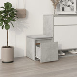 VidaXL Opbergbox met lade 40,5x40x40 cm bewerkt hout betongrijs