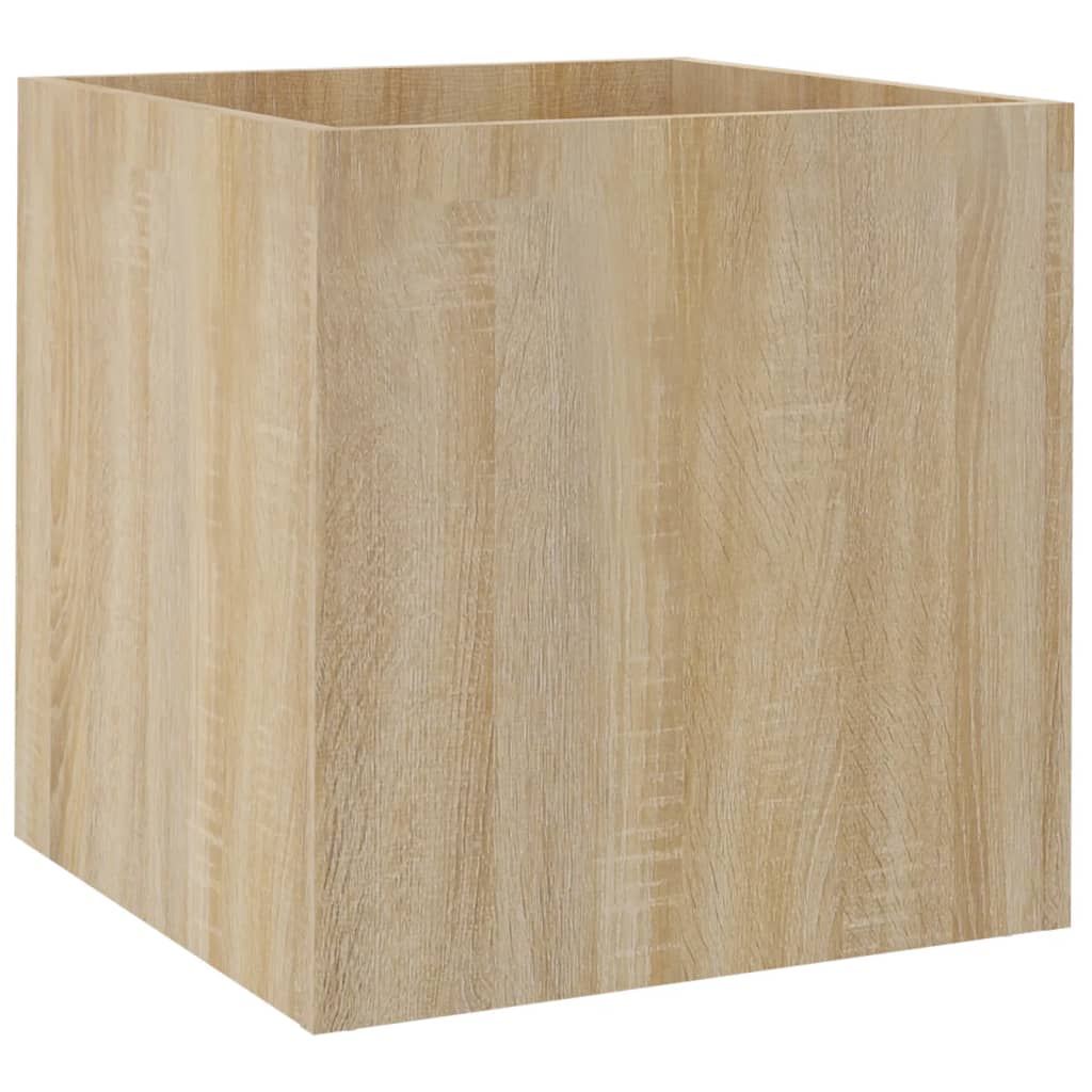 Vidaxl plantenbak 40x40x40 cm bewerkt hout sonoma eiken