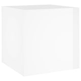 Vidaxl plantenbak 40x40x40 cm bewerkt hout hoogglans wit