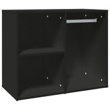 Vidaxl kledingkast 80x40x65 cm bewerkt hout zwart