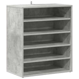 Vidaxl schoenenkast 60x35x70 cm bewerkt hout betongrijs