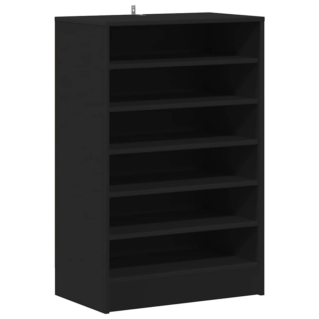 Vidaxl schoenenkast 60x35x92 cm bewerkt hout zwart