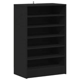 Vidaxl schoenenkast 60x35x92 cm bewerkt hout zwart