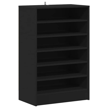 Vidaxl schoenenkast 60x35x92 cm bewerkt hout zwart