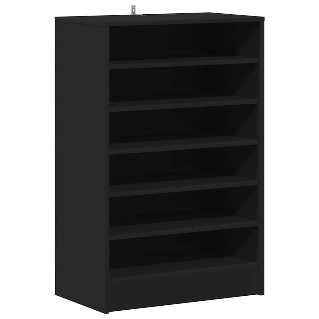 Vidaxl schoenenkast 60x35x92 cm bewerkt hout zwart