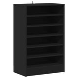 Vidaxl schoenenkast 60x35x92 cm bewerkt hout zwart