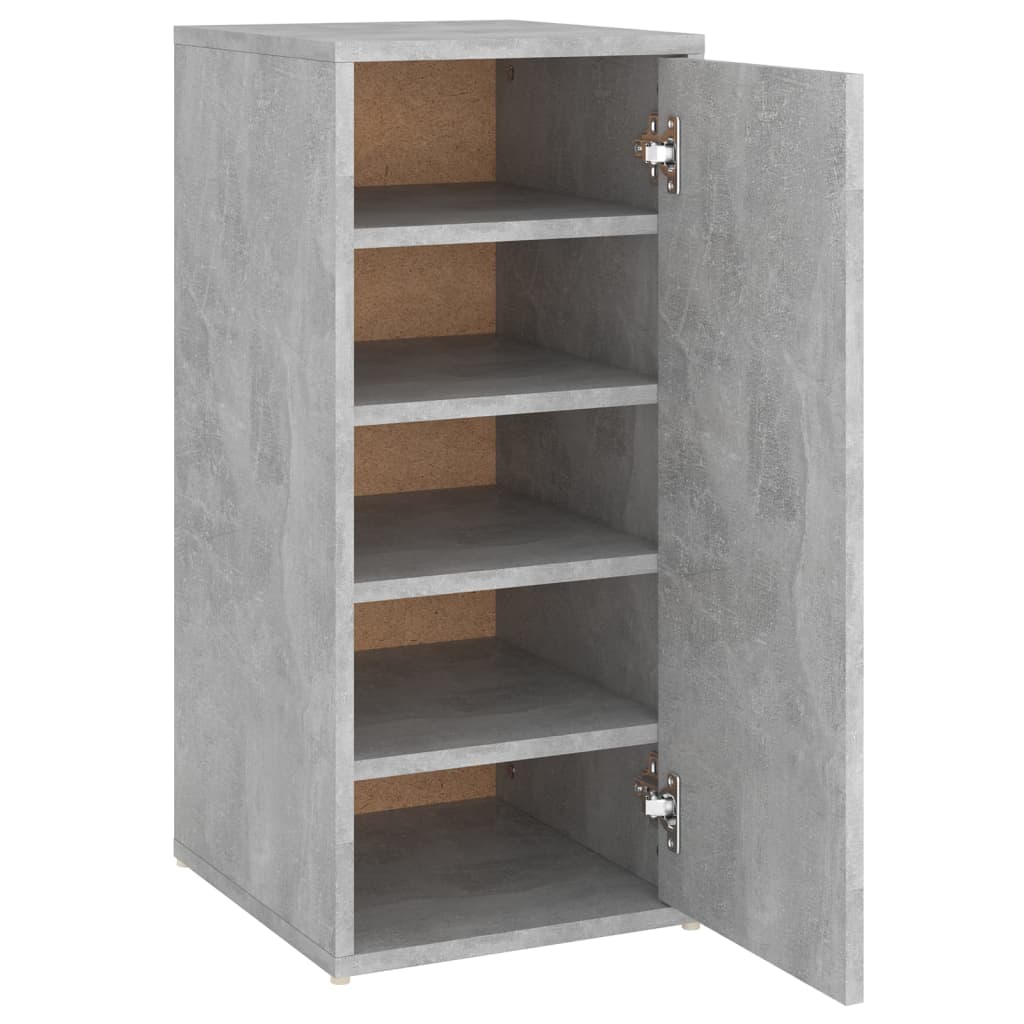 VidaXL Schoenenkast 32x35x70 cm bewerkt hout betongrijs