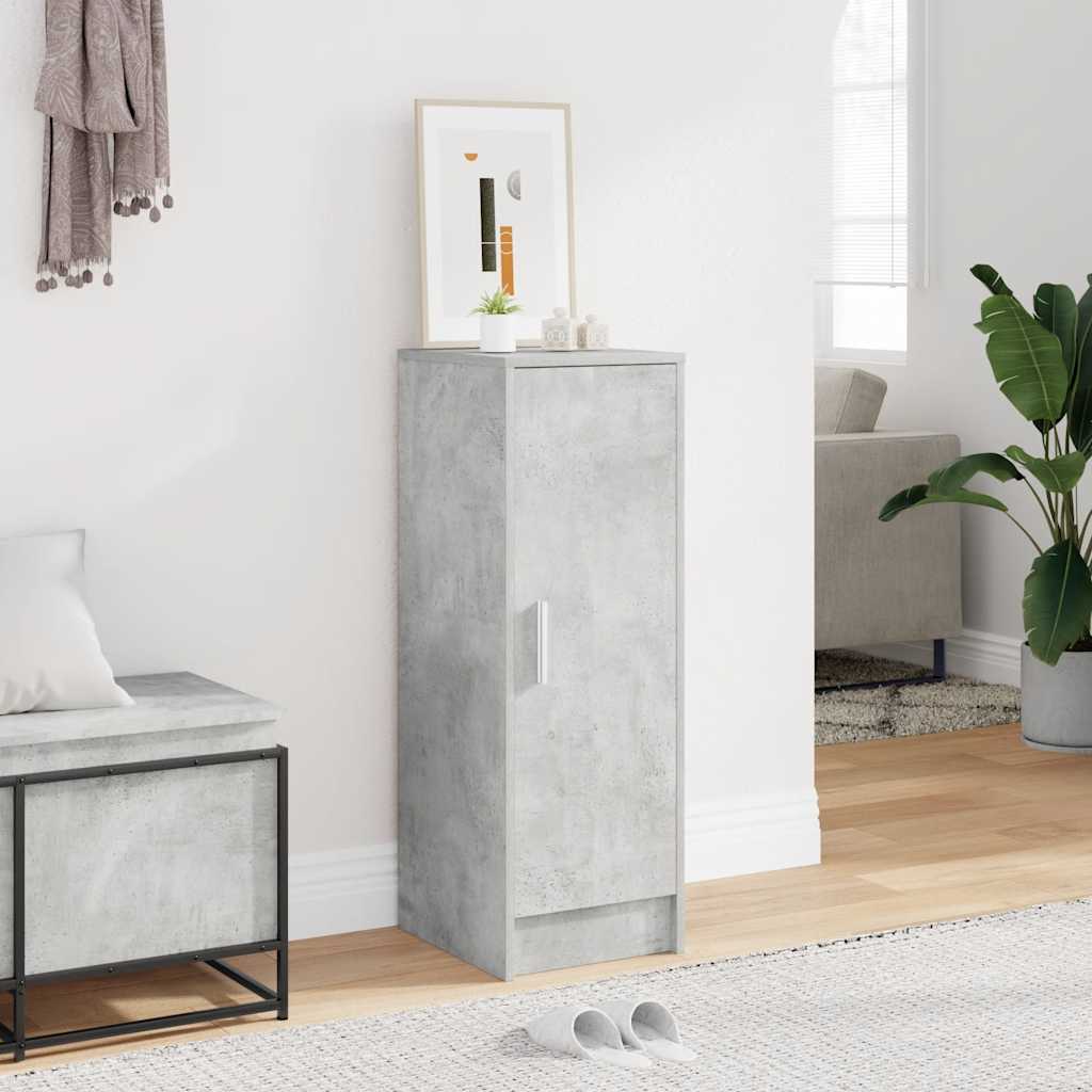 Vidaxl schoenenkast 32x35x92 cm bewerkt hout betongrijs