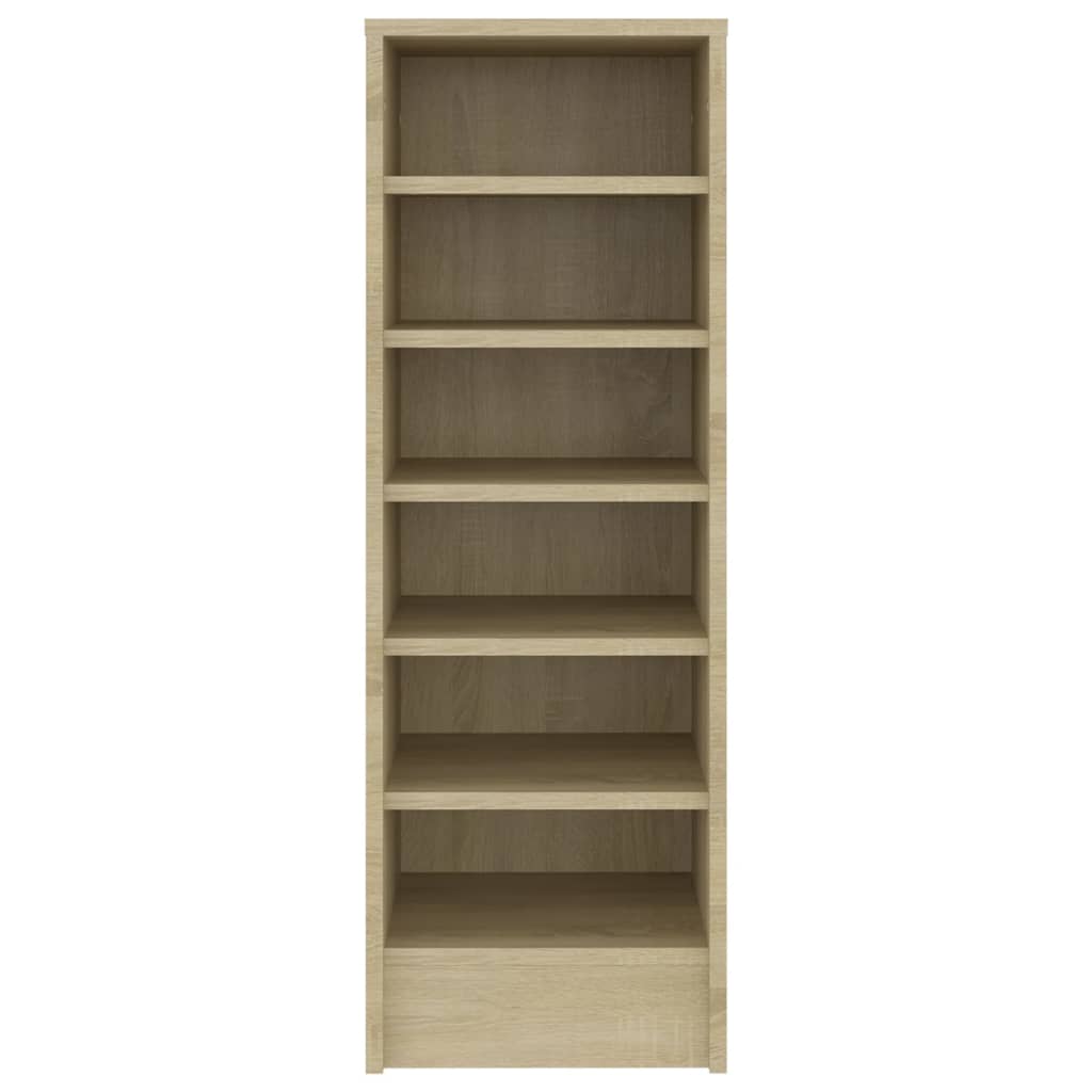 Vidaxl schoenenkast 31,5x35x90 cm bewerkt hout sonoma eikenkleurig