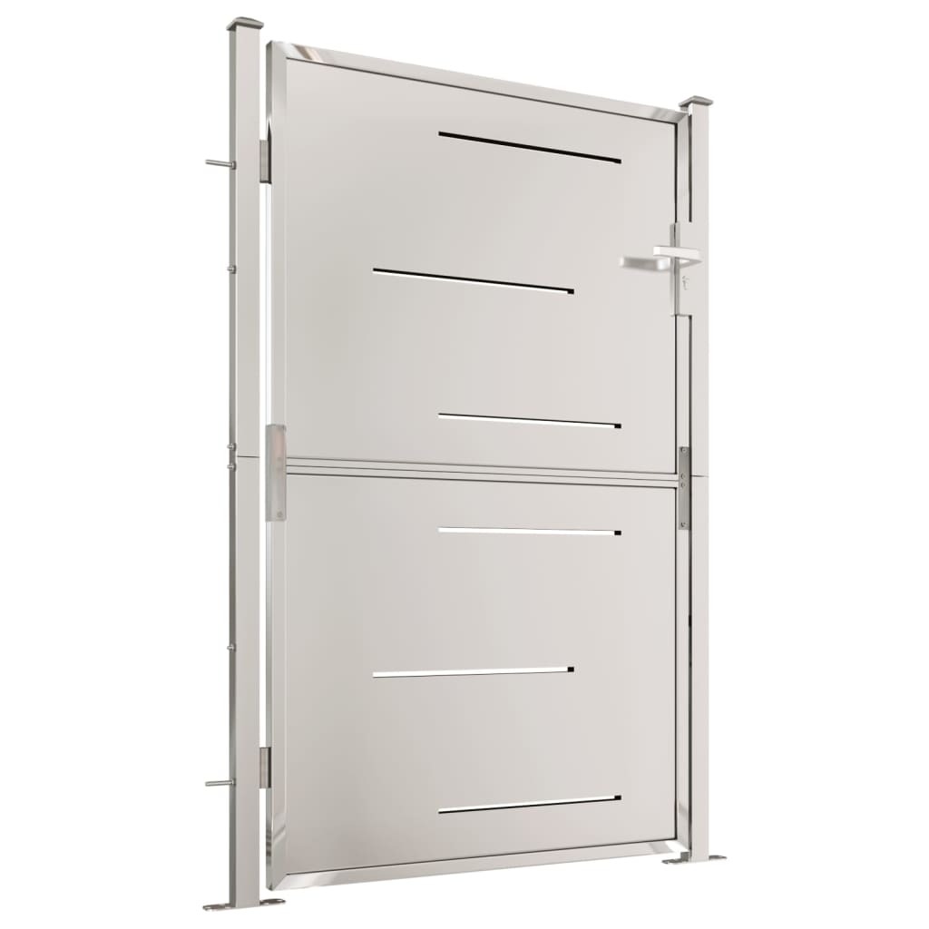 VidaXL Tuinpoort 100x150 cm roestvrij staal