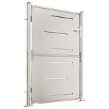 VidaXL Tuinpoort 100x150 cm roestvrij staal