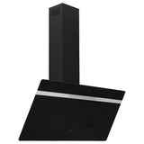 Vidaxl wandafzuigkap 90 cm staal en gehard glas zwart