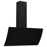 Vidaxl wandafzuigkap 90 cm staal en gehard glas zwart