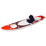 Vidaxl stand up paddleboardset opblaasbaar 300x76x10 cm rood