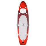 Vidaxl stand up paddleboardset opblaasbaar 300x76x10 cm rood