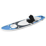 Vidaxl stand up paddleboardset opblaasbaar 330x76x10 cm zeeblauw