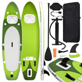 Vidaxl stand up paddleboardset opblaasbaar 360x81x10 cm groen