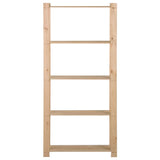 Vidaxl opbergrek 5-laags 80x28,5x170 cm massief grenenhout