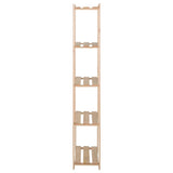 Vidaxl opbergrek 5-laags 80x28,5x170 cm massief grenenhout
