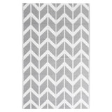 Vidaxl buitenkleed arakil 120x180 cm polypropeen grijs