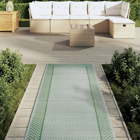 Vidaxl buitenkleed arakil 80x250 cm polypropeen groen