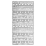 Vidaxl buitenkleed arakil 80x150 cm polypropeen grijs