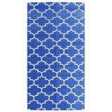 Vidaxl buitenkleed arakil 80x150 cm polypropeen blauw