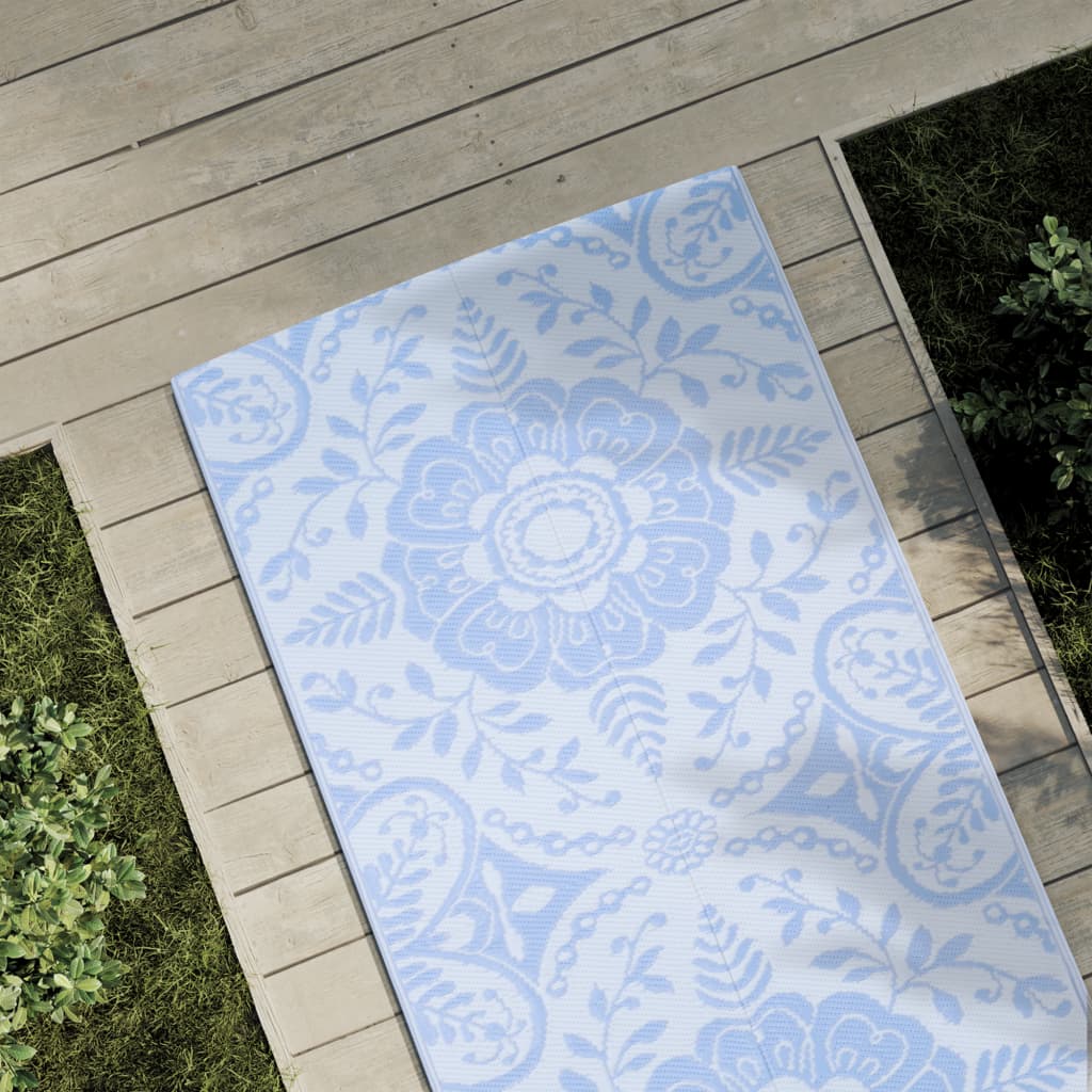 Vidaxl buitenkleed arakil 80x250 cm polypropeen babyblauw