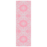 Vidaxl buitenkleed arakil 80x250 cm pp roze