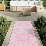 Vidaxl buitenkleed arakil 80x250 cm pp roze