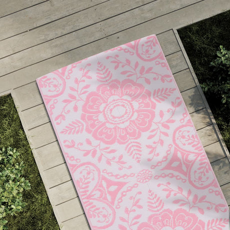 Vidaxl buitenkleed arakil 80x250 cm pp roze