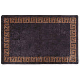 Vidaxl vloerkleed wasbaar anti-slip 160x230 cm zwart en goudkleurig