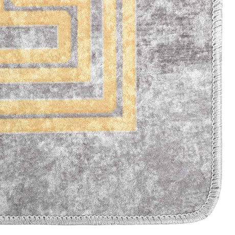Vidaxl vloerkleed wasbaar anti-slip 160x230 cm grijs