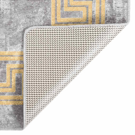 Vidaxl vloerkleed wasbaar anti-slip 160x230 cm grijs