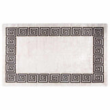 Vidaxl vloerkleed wasbaar anti-slip 120x180 cm lichtbeige