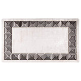 Vidaxl vloerkleed wasbaar anti-slip 190x300 cm lichtbeige