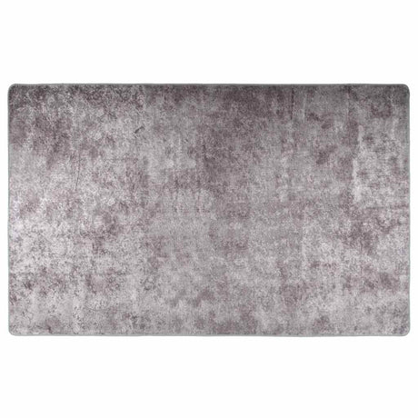 Vidaxl vloerkleed wasbaar anti-slip 160x230 cm grijs